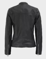 biker leather jacket women