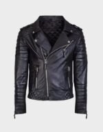 biker style cow hide fashion leather jacket