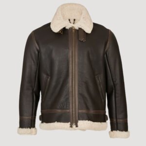 classic mens shearling aviator jacket