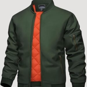 mens army green bomber jackets