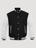 mens black varsity jacket