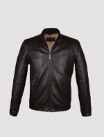 mens brown leather jacket