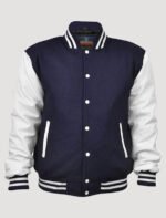 mens real leather varsity jacket