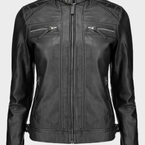 real lambskin womens leather jacket