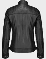 real lambskin womens leather jacket black