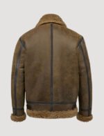 shearling aviator brown classic jacket for mens