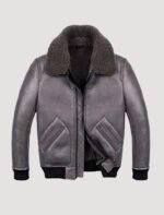 shearling leather jacket for mens