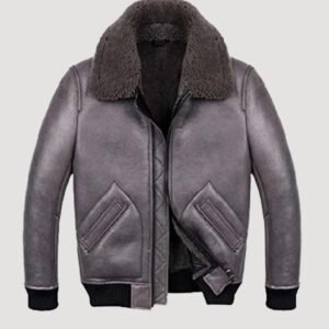 shearling leather jacket for mens