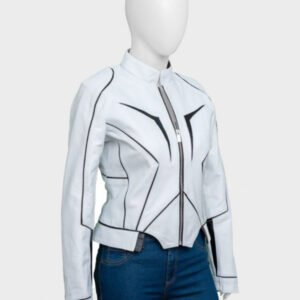 women white bikers leather jacket